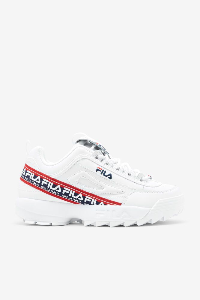 Fila Sneakers Mens White - Disruptor 2 Premium Logo Tape - Philippines 5019236-OL